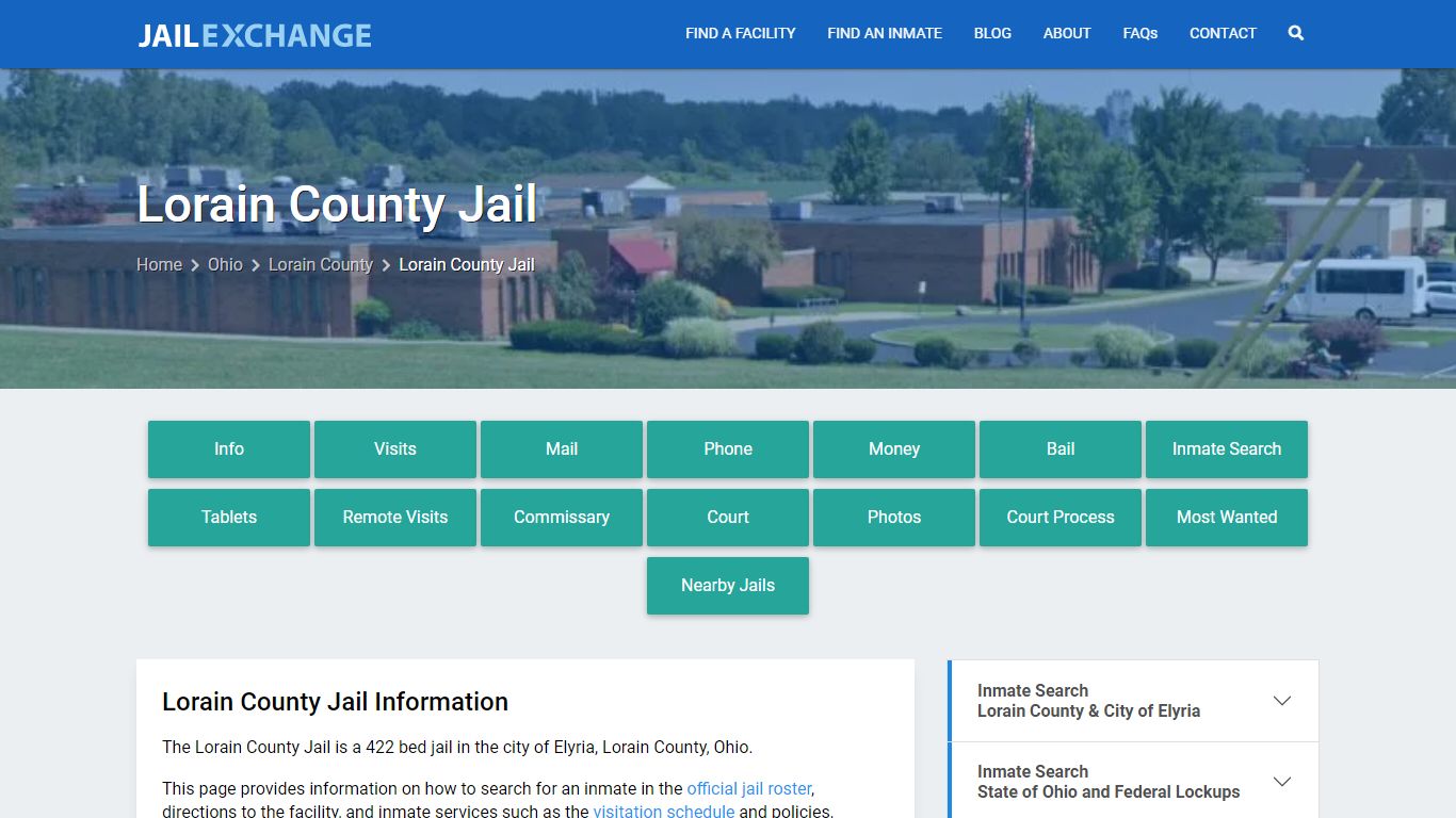 Lorain County Jail, OH Inmate Search, Information